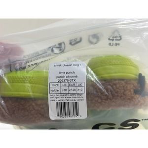 DreamWorks Shrek x Crocs Classic Clog - Size Toddler c10 IN HAND SHIPS FAST